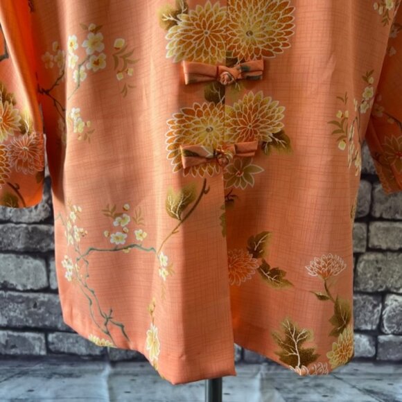 Andrade For Polynesian Casuals NWT Button Down Blouse Size 16 - Picture 7 of 9